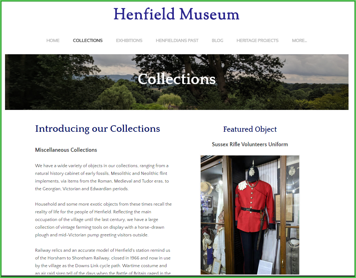 Museum website